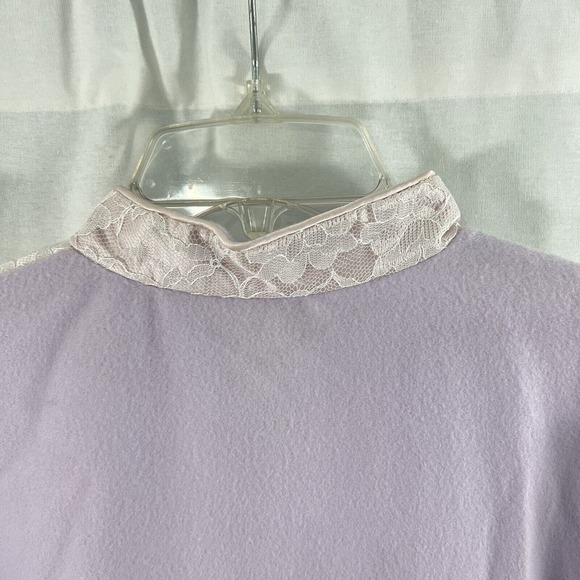 Vintage Sears Apostrophe Ladie's Embroidered Robe Union Made USA Sz M Violet - Picture 6 of 12